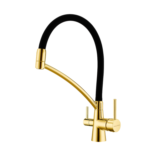 Смеситель для кухни Paulmark SIEGEN Si213111-BG на мойку золото